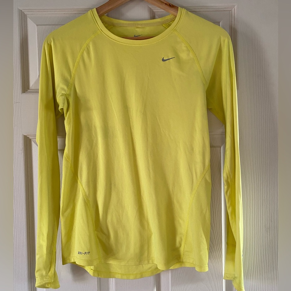 Nike Bright Yellow Running Top